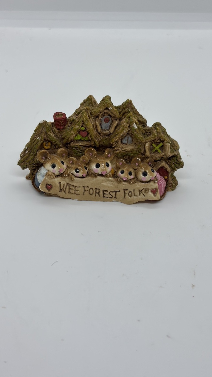 Vintage 1984 Wee Forest Folk Annette Petersen Signed Mouse Figurine Vintage 1984 Wee Forest Folk Annette Petersen Signed Mouse Figurine