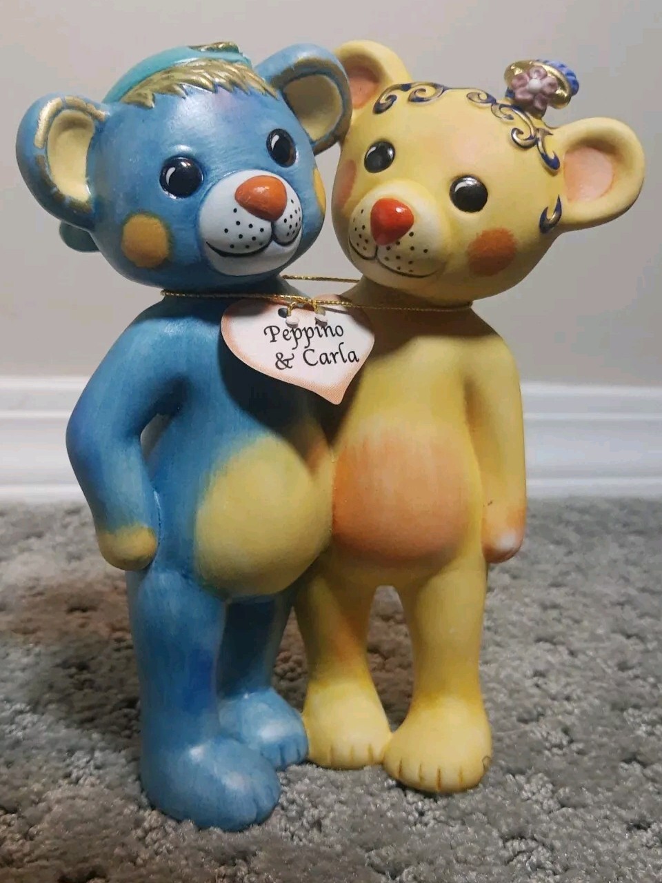 GOEBEL Peppino & Carla Teddy Bär Bear Friends Rosina Wachtmeister Rare Figurine