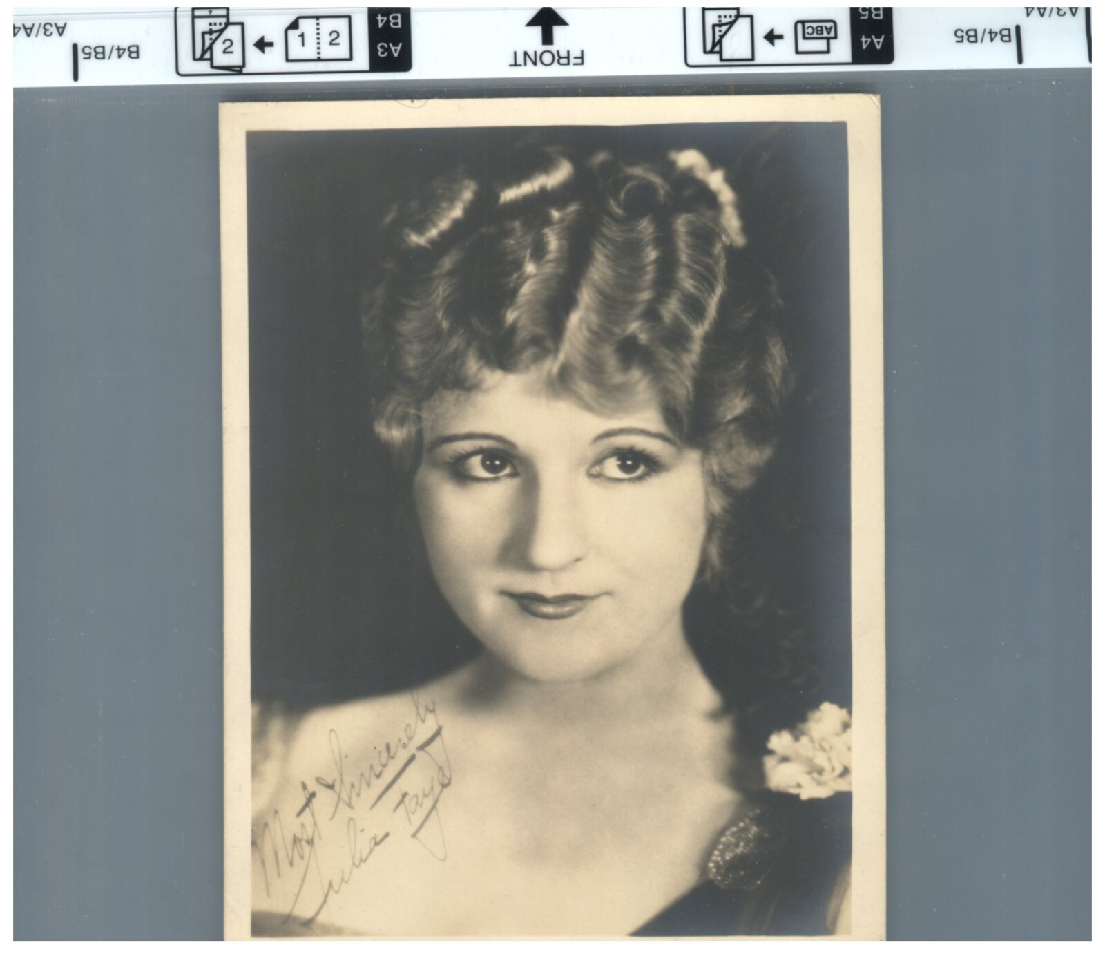 Julia Faye autograph VINTAGE Photo   Autographed?? Not sure if is not preprinted