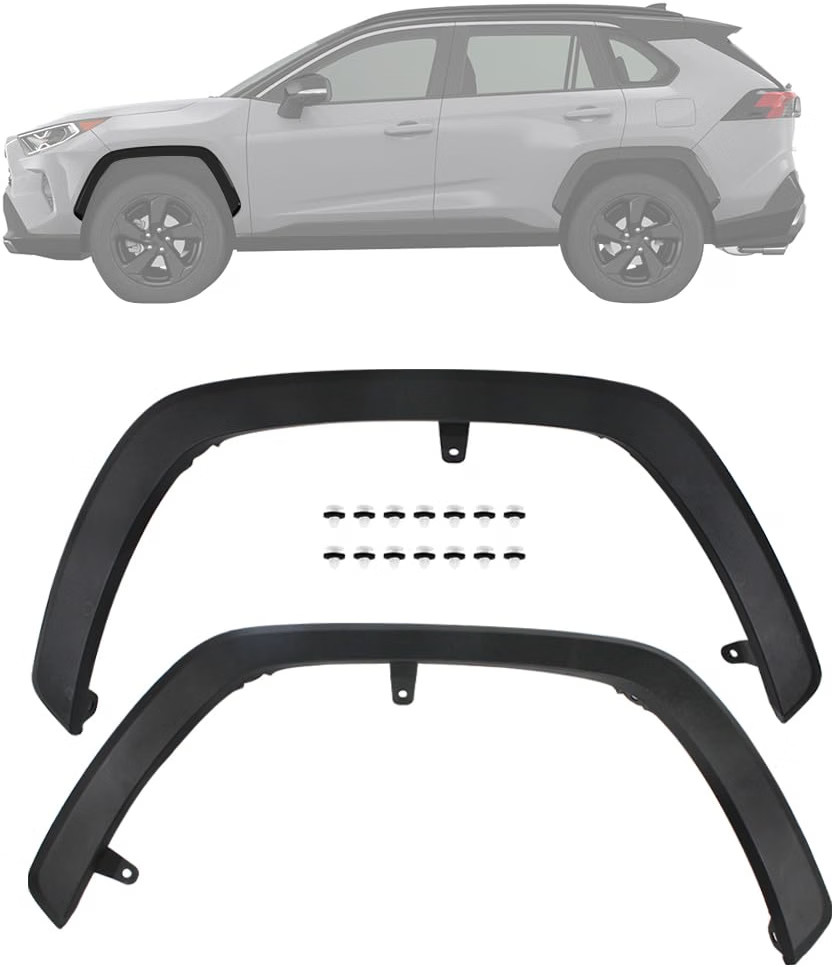 Front Fender Flares 2Pcs Compatible with Toyota Rav4 2019-2024 Left and Right Front Fender Flares 2Pcs Compatible with Toyota Rav4 2019-2024 Left and Right