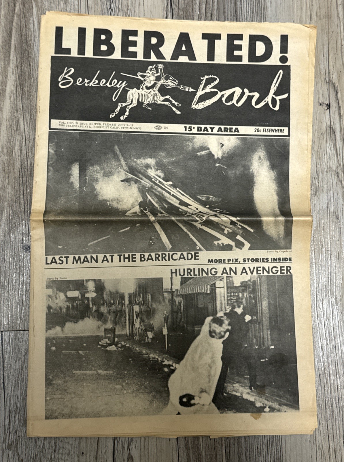 Berkeley Barb Vol. 6 No. 26 Issue 151 July 5-11, 1968 “Liberated” Bay Area