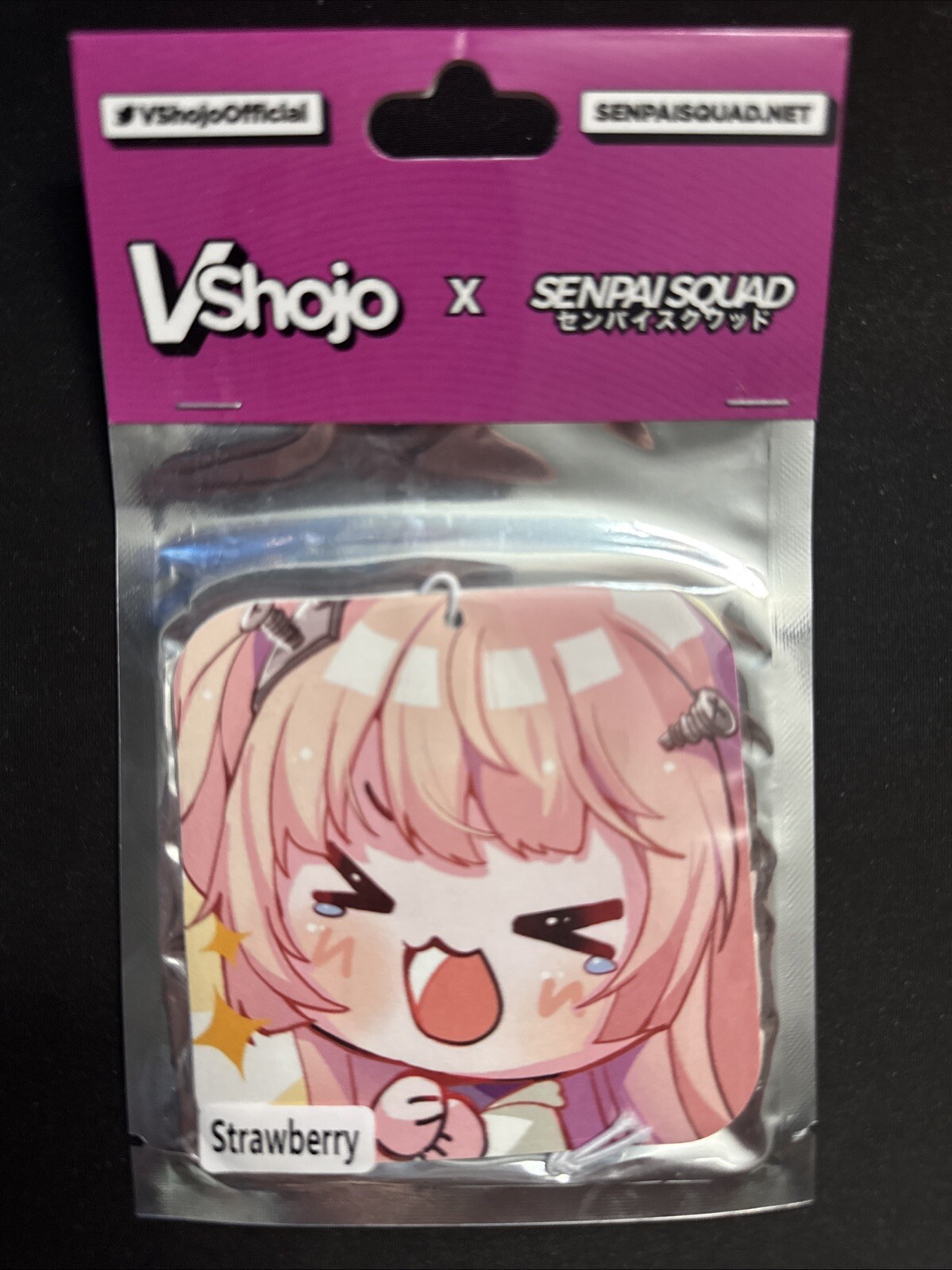 Vshojo X Senpai Squad Hajime Hime Air Freshener - Strawberry Scent