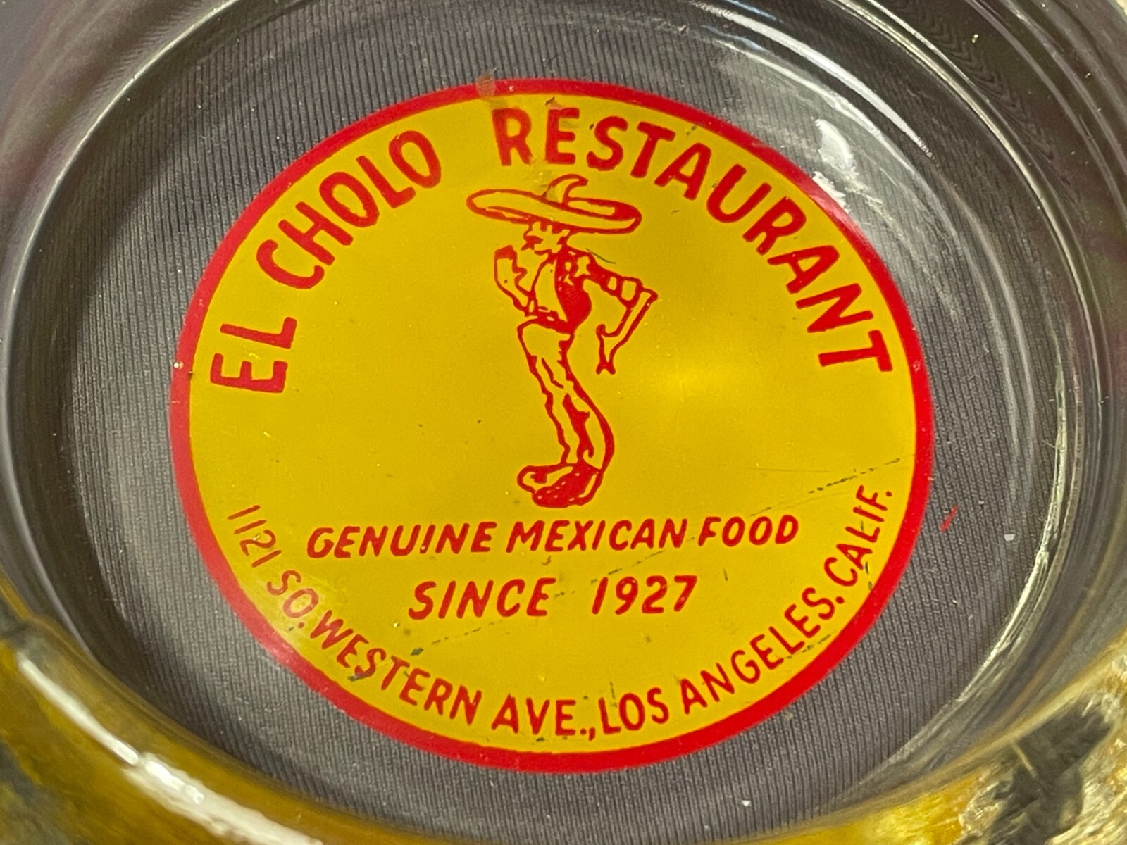 Very Rare Vintage 1940/50s El Cholo Mexican Restaurant Ashtray L.A. California Very Rare Vintage 1940/50s El Cholo Mexican Restaurant Ashtray L.A. California