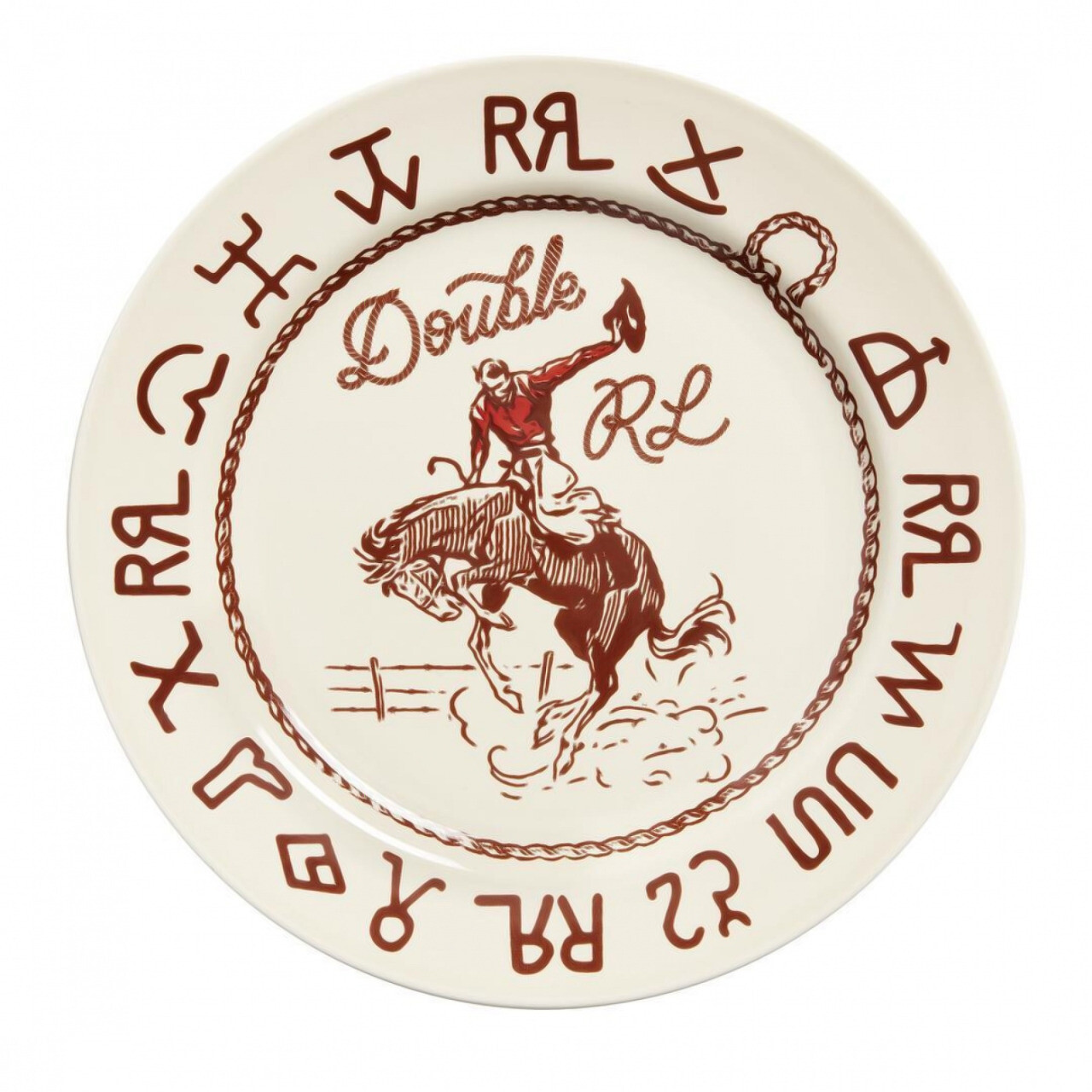RRL Ralph Lauren Rodeo Souvenir Plate-9 RRL Ralph Lauren Rodeo Souvenir Plate-9