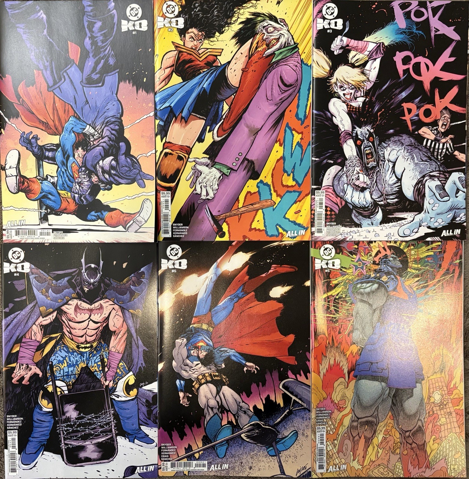 DC KO 1 2 3 4 5 Complete Daniel Warren Johnson Variant lot +Bertram #5 NM Snyder