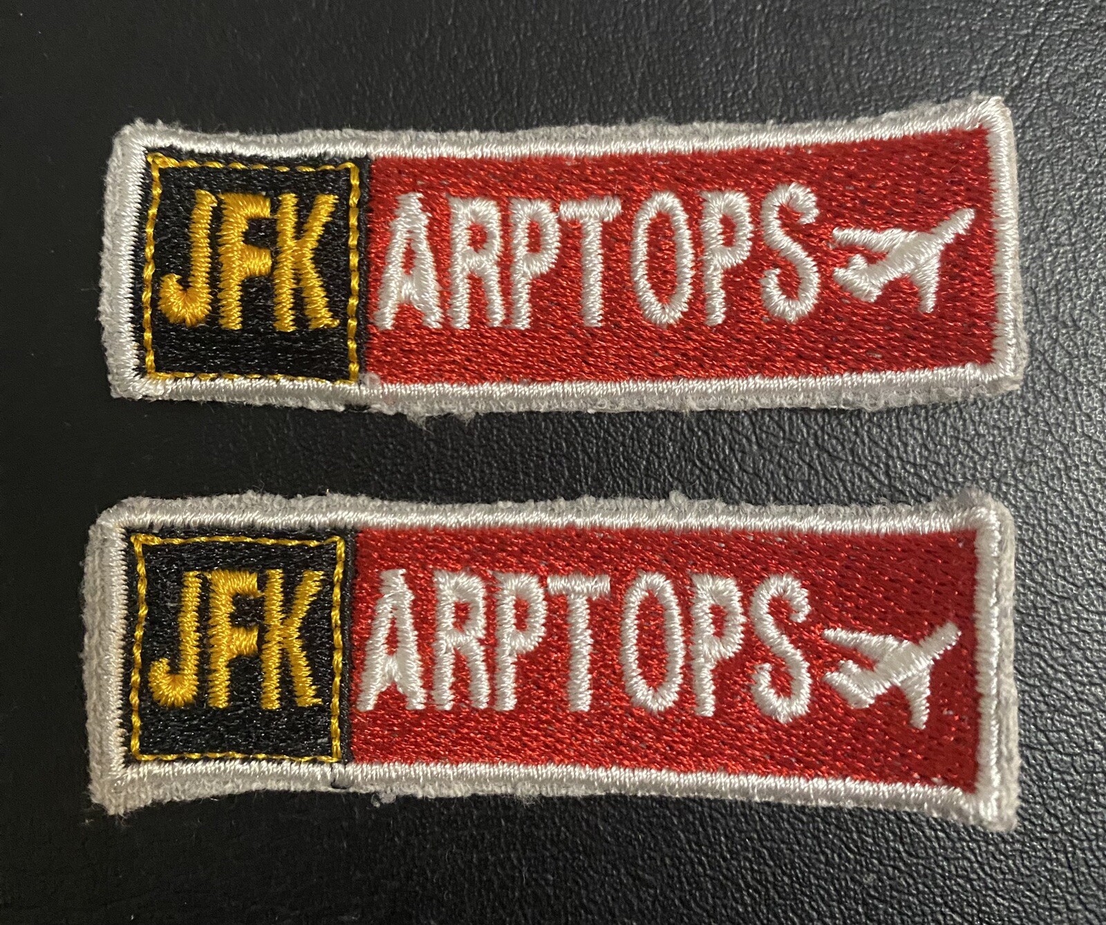 JFK Airport - ARPTOPS - Operations Aviation NY Embroidered Patch - Lot of 2