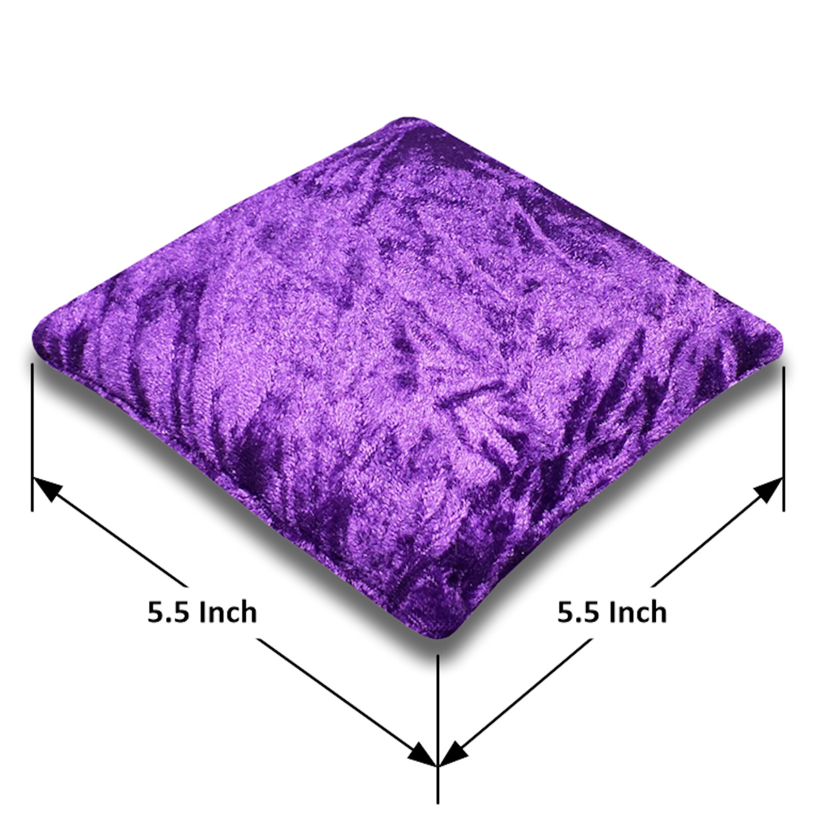 Purple Crushed Velvet Crystal Sphere & Point Display Pillow (3.0\ Purple Crushed Velvet Crystal Sphere & Point Display Pillow (3.0\