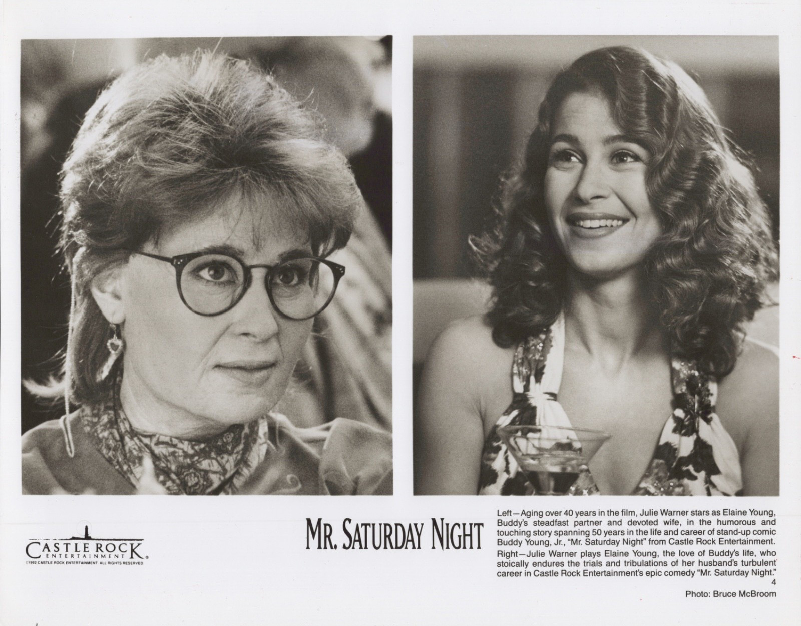 Mr. Saturday Night Julie Warner 1992 Television Movie 8x10 Vintage Press Photo