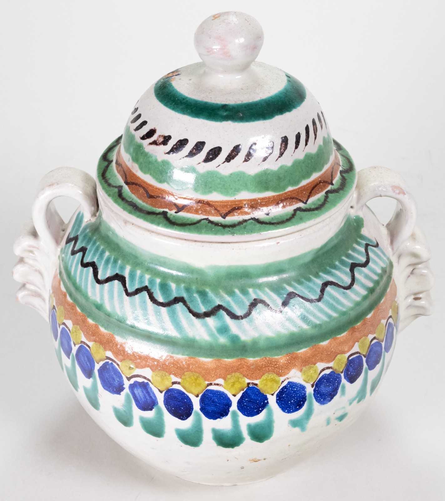 Vintage Gorky Gonzalez Guanajuato Mexican Majolica Ginger Jar