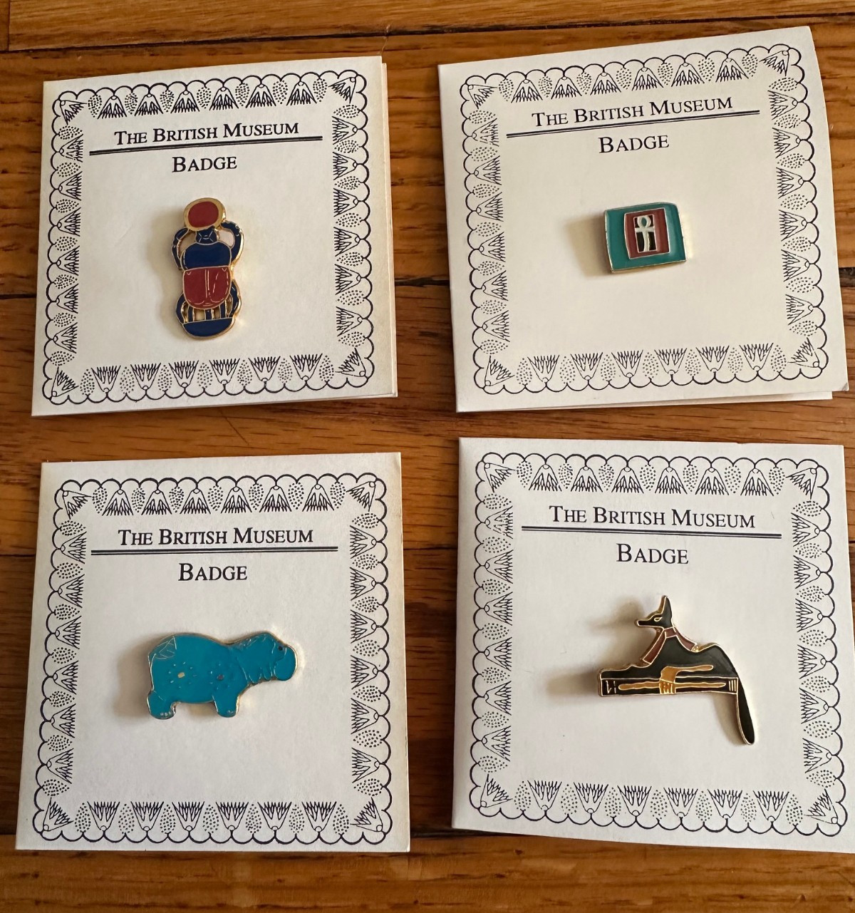 The British Museum exclusive, Egyptian, enamel collectors pins