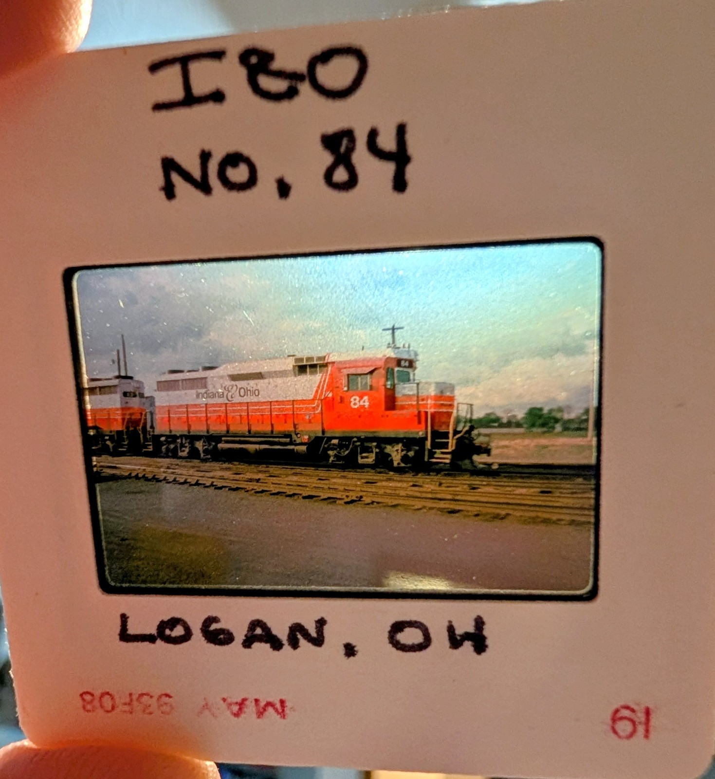 Indiana & Ohio Railway No. 84 Logan Ohio Color Slide Indiana & Ohio Railway No. 84 Logan Ohio Color Slide