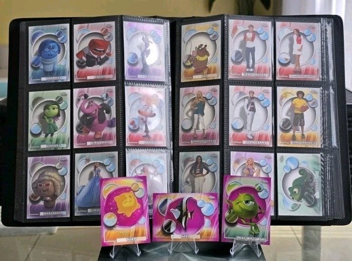2026 Topps Chrome Disney Base 1-200 + 10 Insert Sets + Binder + 3 Numbered Bonus