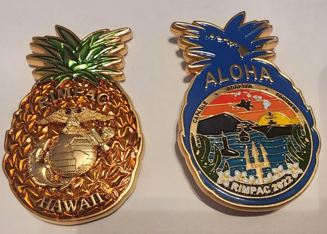 NAVY MARINE CORPS RIMPAC HAWAII PEARL HARBOR PINEAPPLE ALOHA 2.5