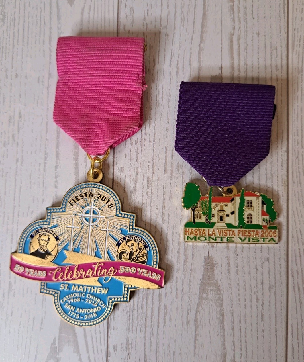 San Antonio Fiesta Medals Lot 2006 Monte Vista 2018 St Matthew Catholic Church