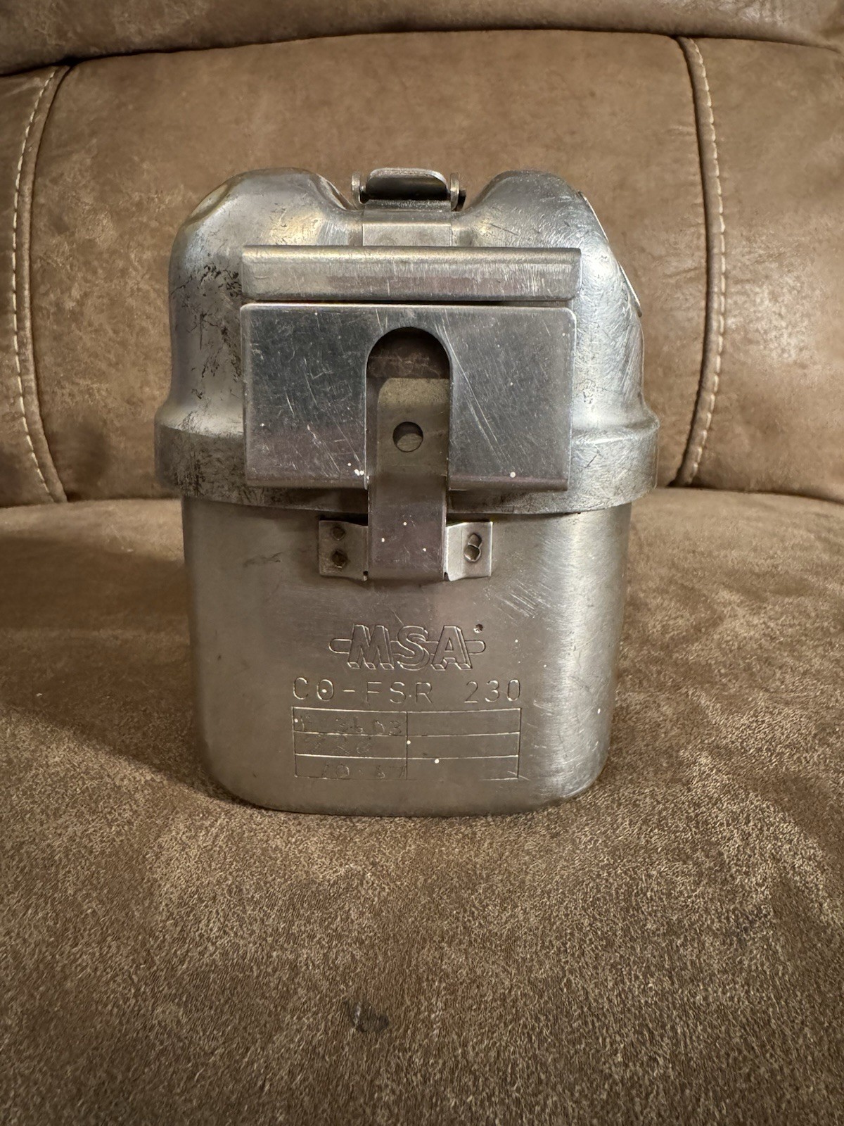 Vintage 1967 MSA CO-FSR 230 Mining Self-Rescuer Respirator Gas Mask Unopened