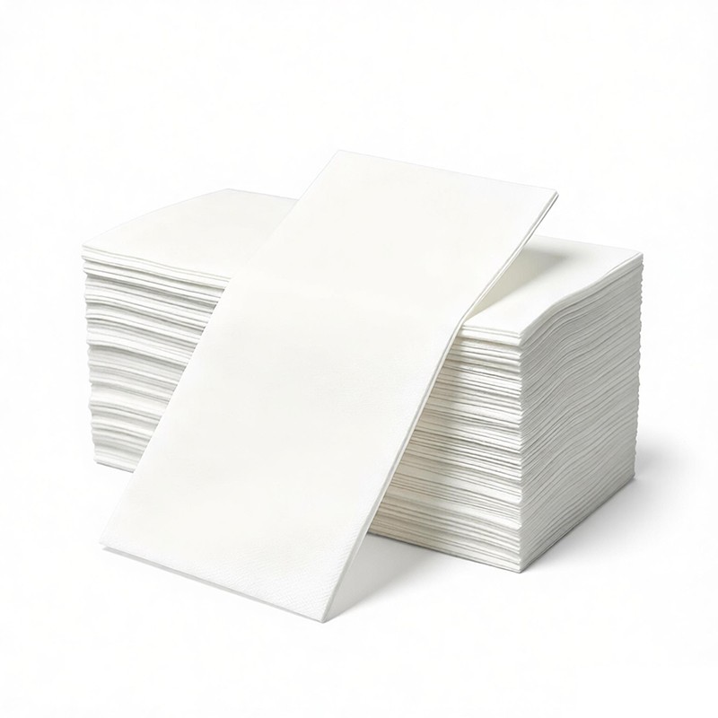 50-pack  White Napkins, Linen-Feel Dinner Napkins (12