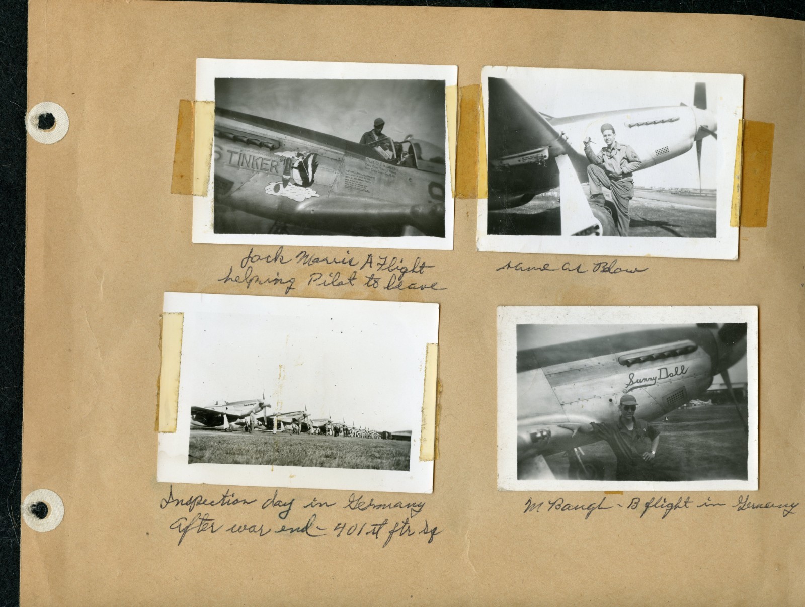WWII Photo P-51 ACE Nose Art wartime photographs P51 Mustang