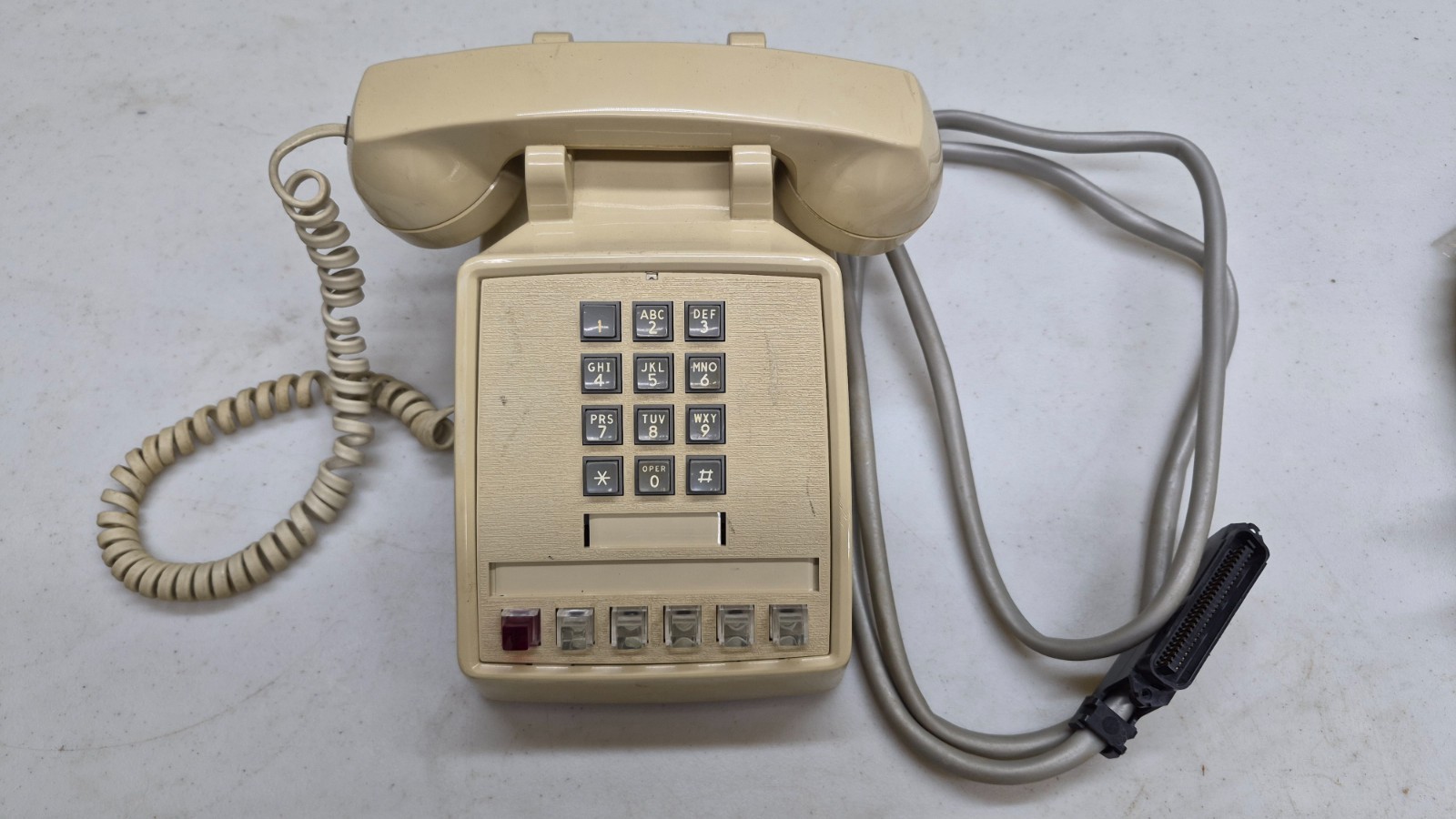 Vintage ITT Multi-line Touch Tone Business Desk Telephone