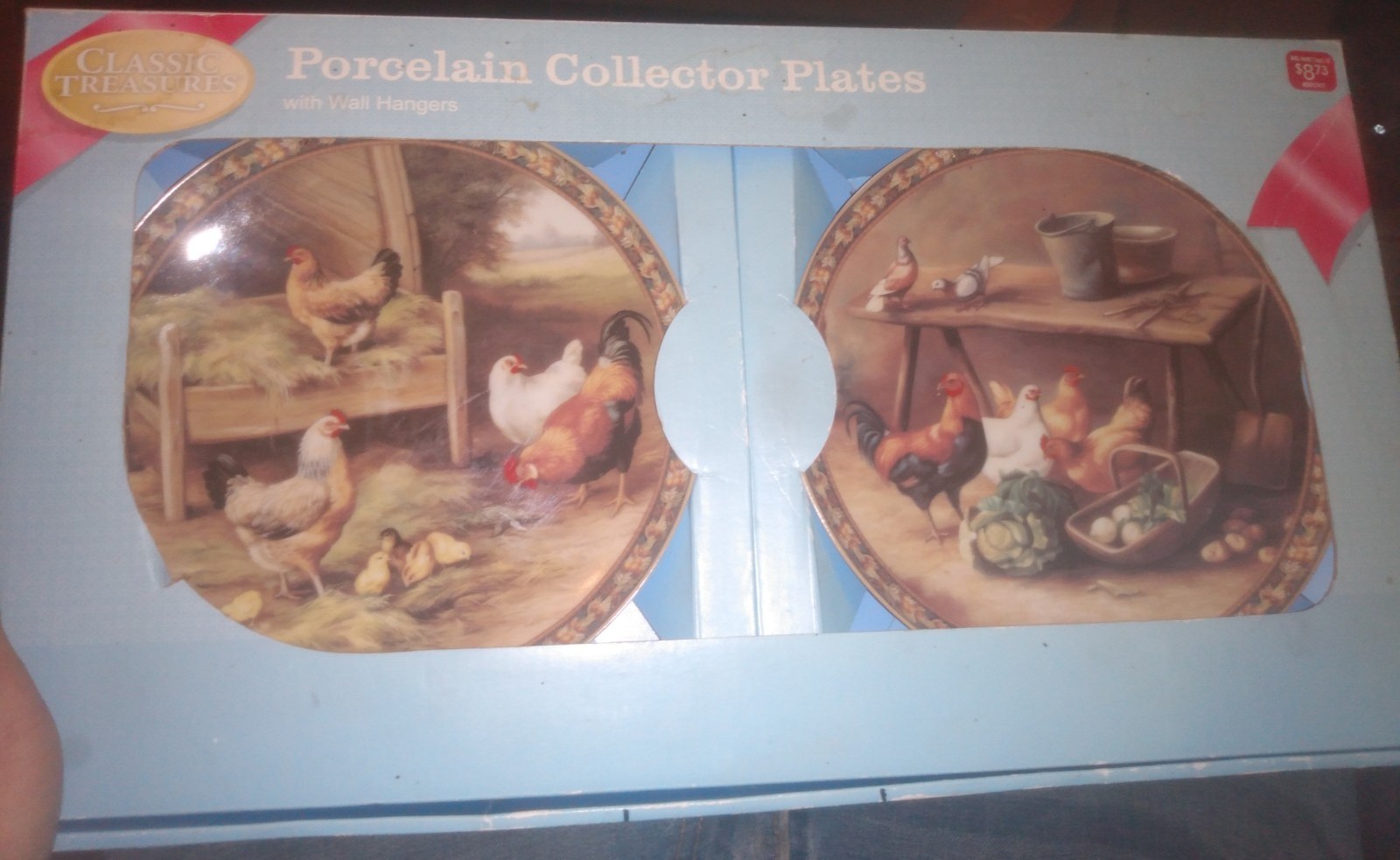 Porcelain Collectors Plates Free Range Chickens Gardeners Delight Collection...