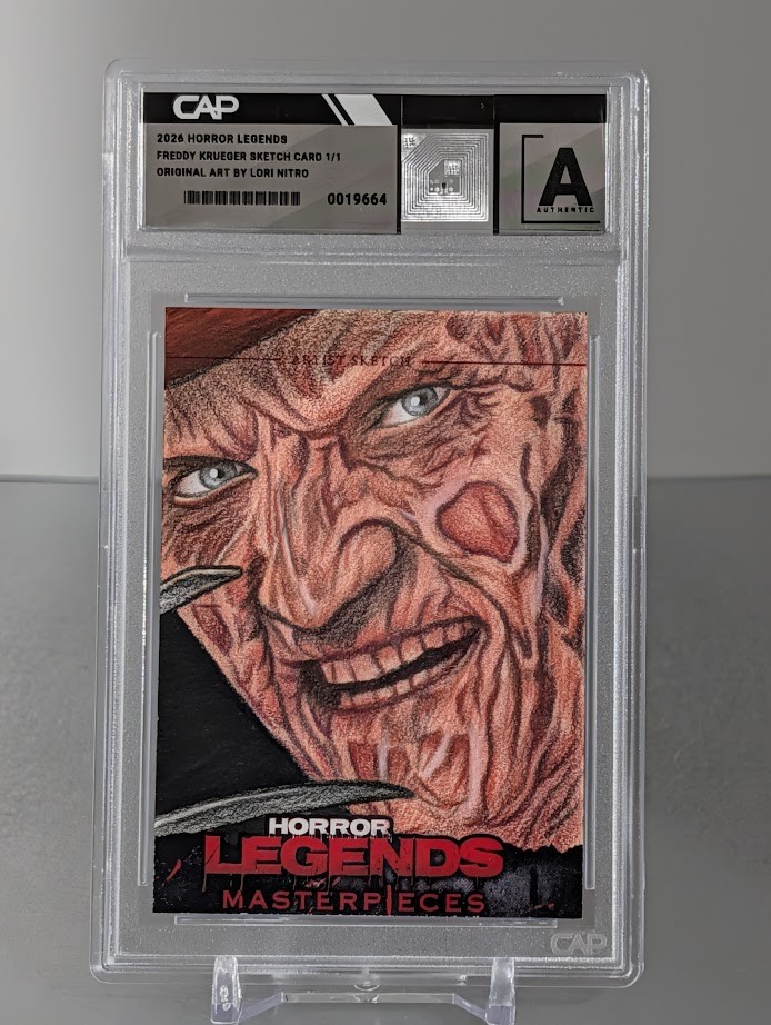 Horror Legends Masterpieces Sketch Card 1/1 Freddy Krueger Nightmare on Elm St