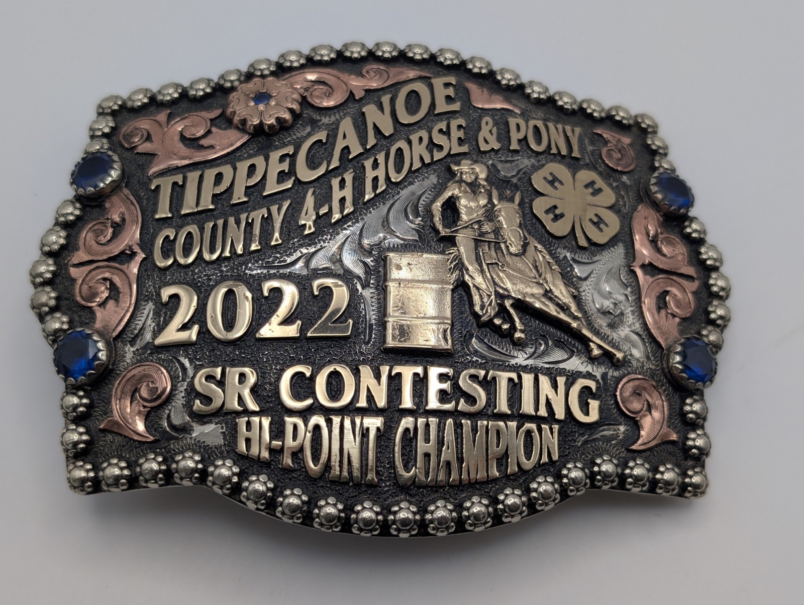 2022 Tippecanoe County 4-H Horse & Pony SR Contesting Hi-Point Champion Belt...