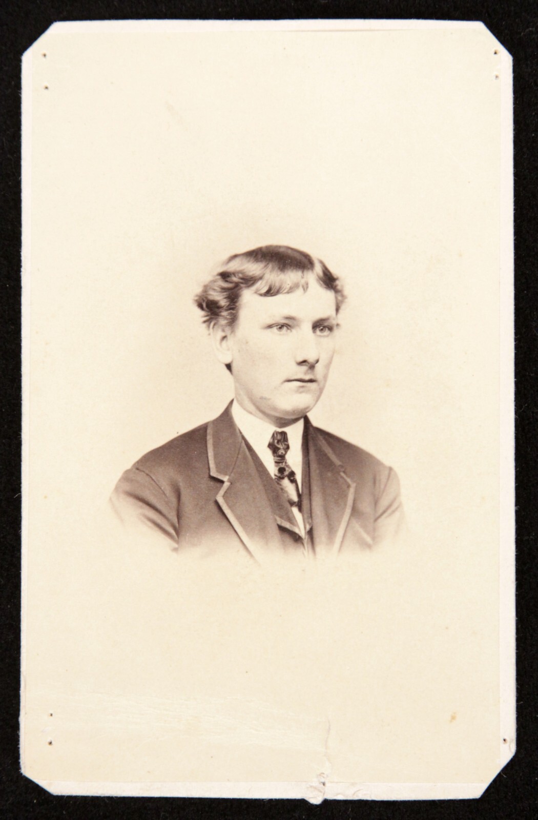 Original 1868 Antique Cabinet Card Photograph Portrait Man Post Civil War Jeanes