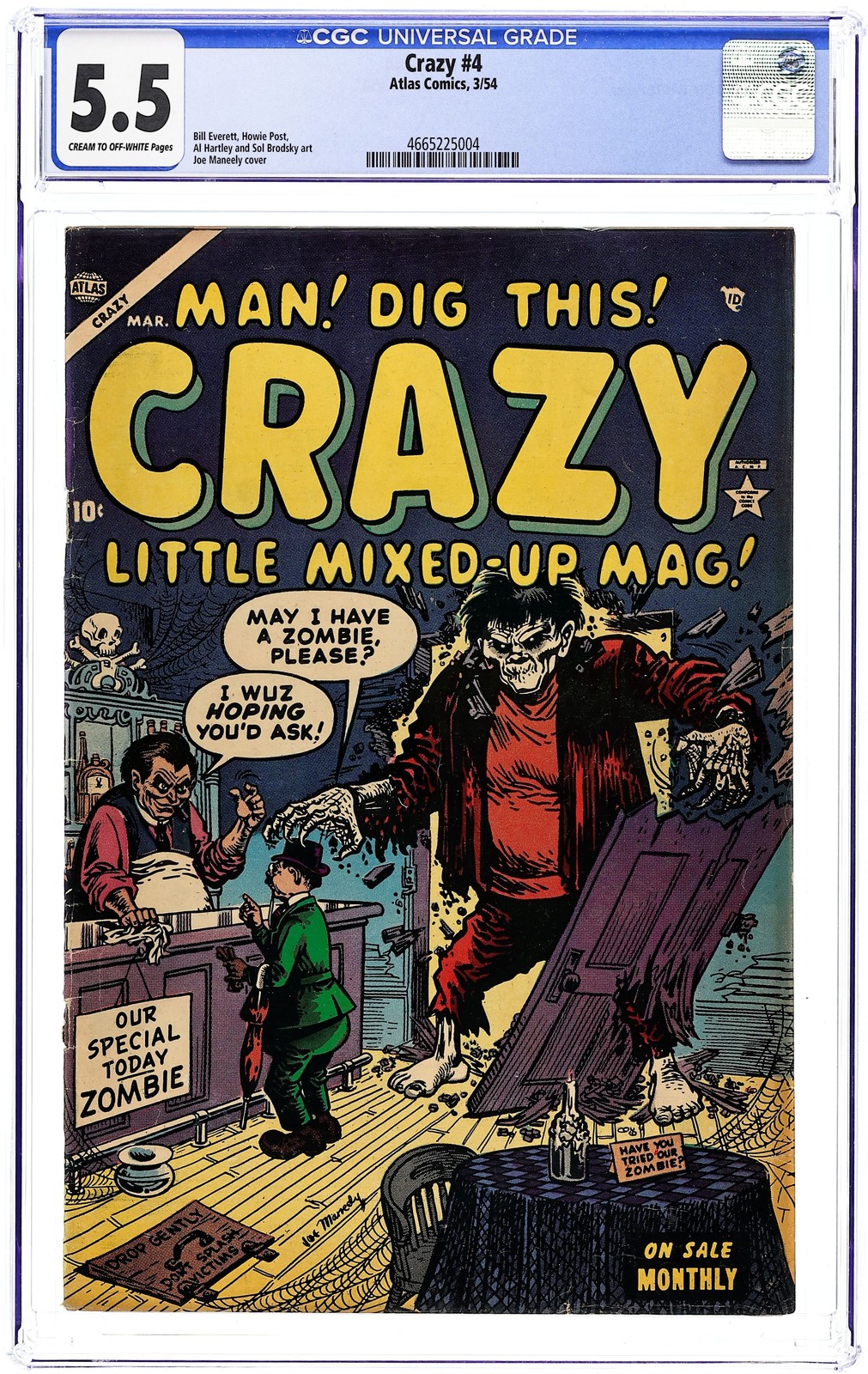 Crazy #4 CGC 5.5 1954 4665225004