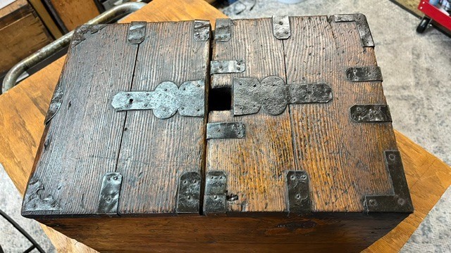 Pre-Civil War wooden ballot box