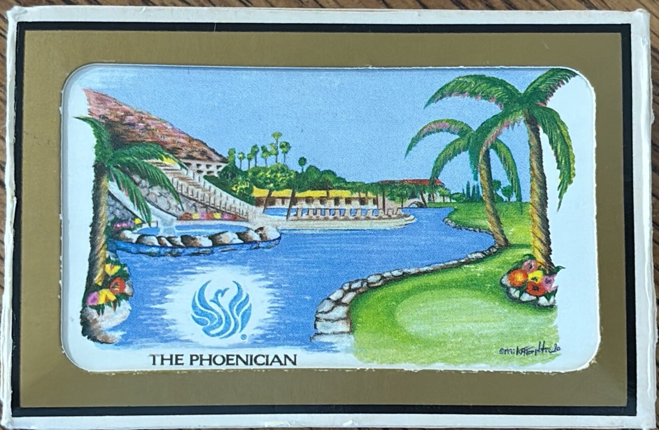 Vintage THE PHOENICIAN Resort Deck of Playing Cards ~ Scottsdale AZ ~ Gemāco