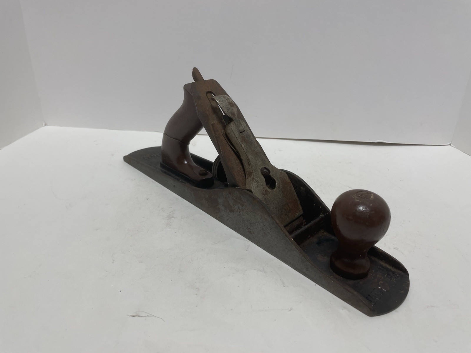 Vintage No. 5 Jack Plane Smooth Bottom Made in USA Woodworking (BROKEN HANDLE)