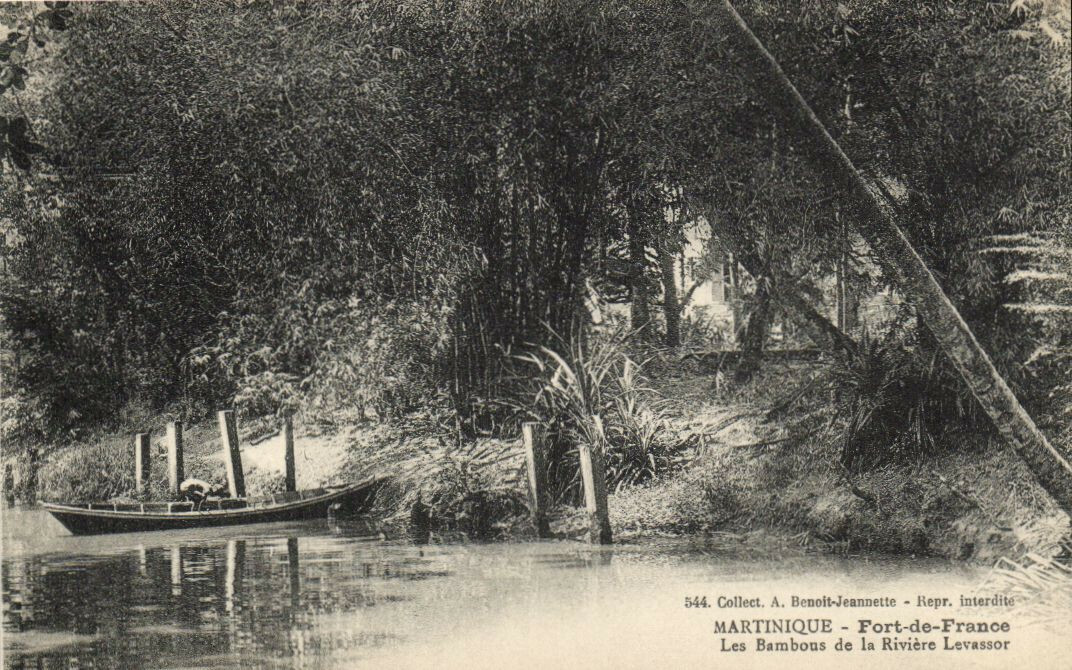 PC MARTINIQUE, FORT DE FRANCE, LEVASSOR RIVER, Vintage Postcard (b41069)