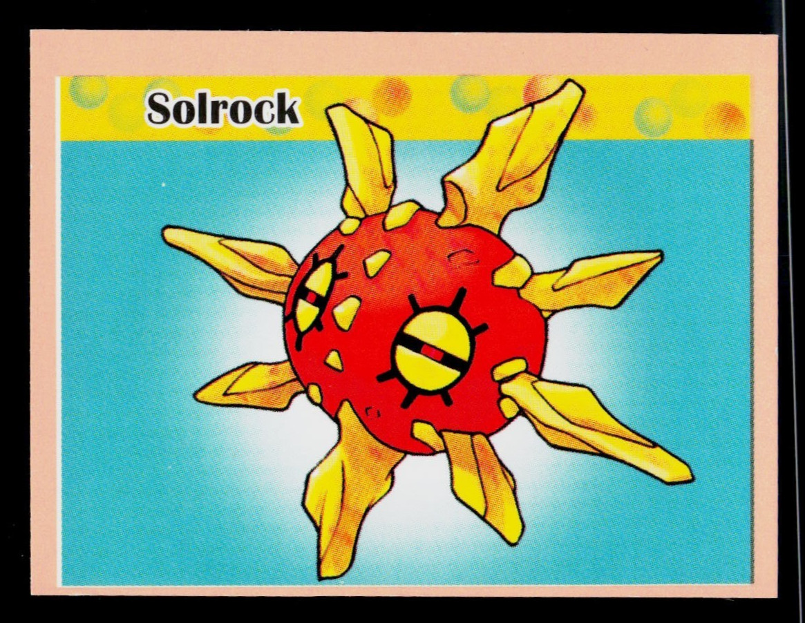 2023 POKEMON LATEST EVOLUTION Sticker #172 SOLROCK Hoenn PERU Edition