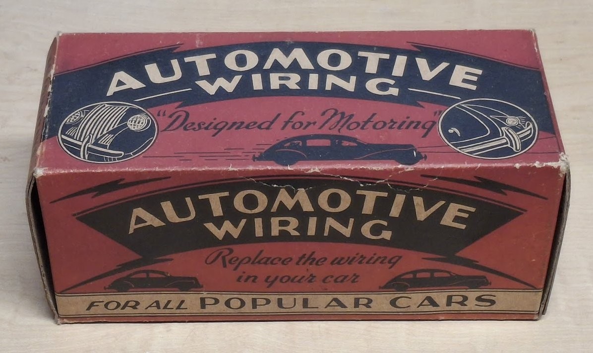 1930's-1940's Vintage Chevrolet GM Auto Wiring Set Original Box Sign Display