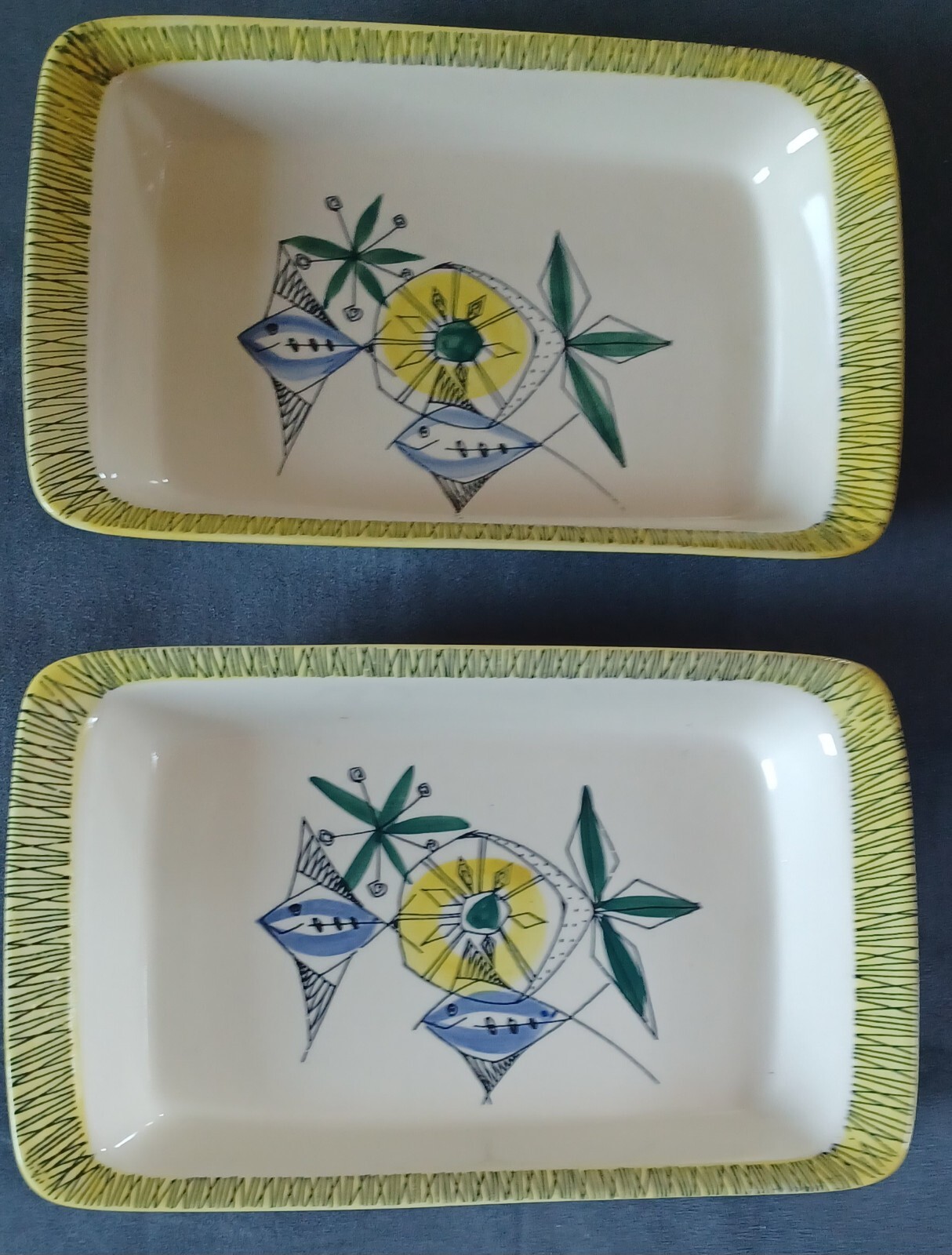 Stavangerflint Norway Bamboo Lemon Fish Oven Serving Trays