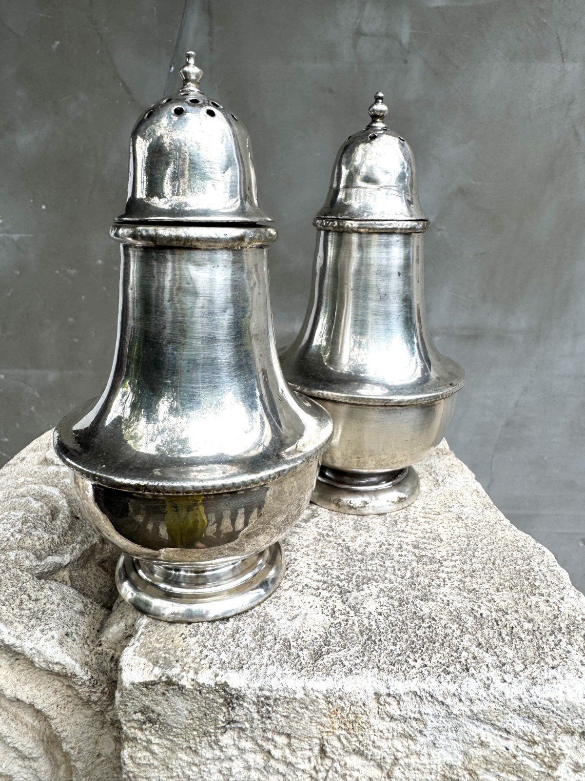 Vintage Silver Plated Salt and Pepper Shakers by Embassy Sheffield England