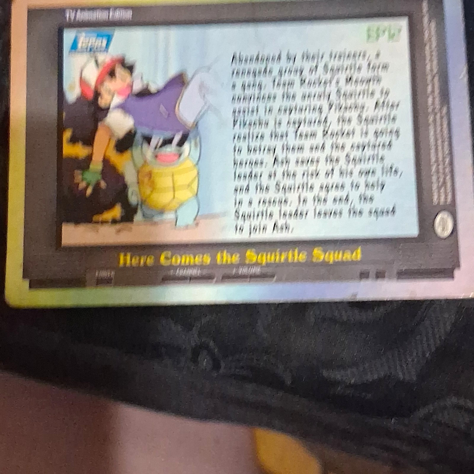 Topps 1999 Pokémon TV Animation Insert Card EP12 Here Comes the Squirtle Squad