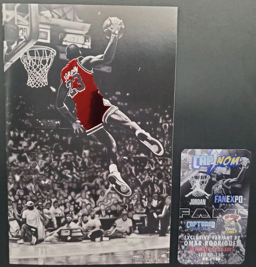 FAME: MICHAEL JORDAN Ultimate Spot Foil Embossed 2025 FAN EXPO DALLAS LTD 54/150