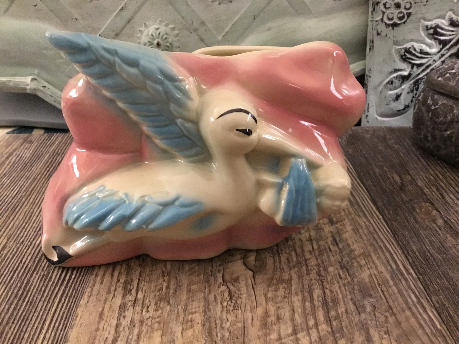 Ceramic Baby Nursery Planter Vintage \