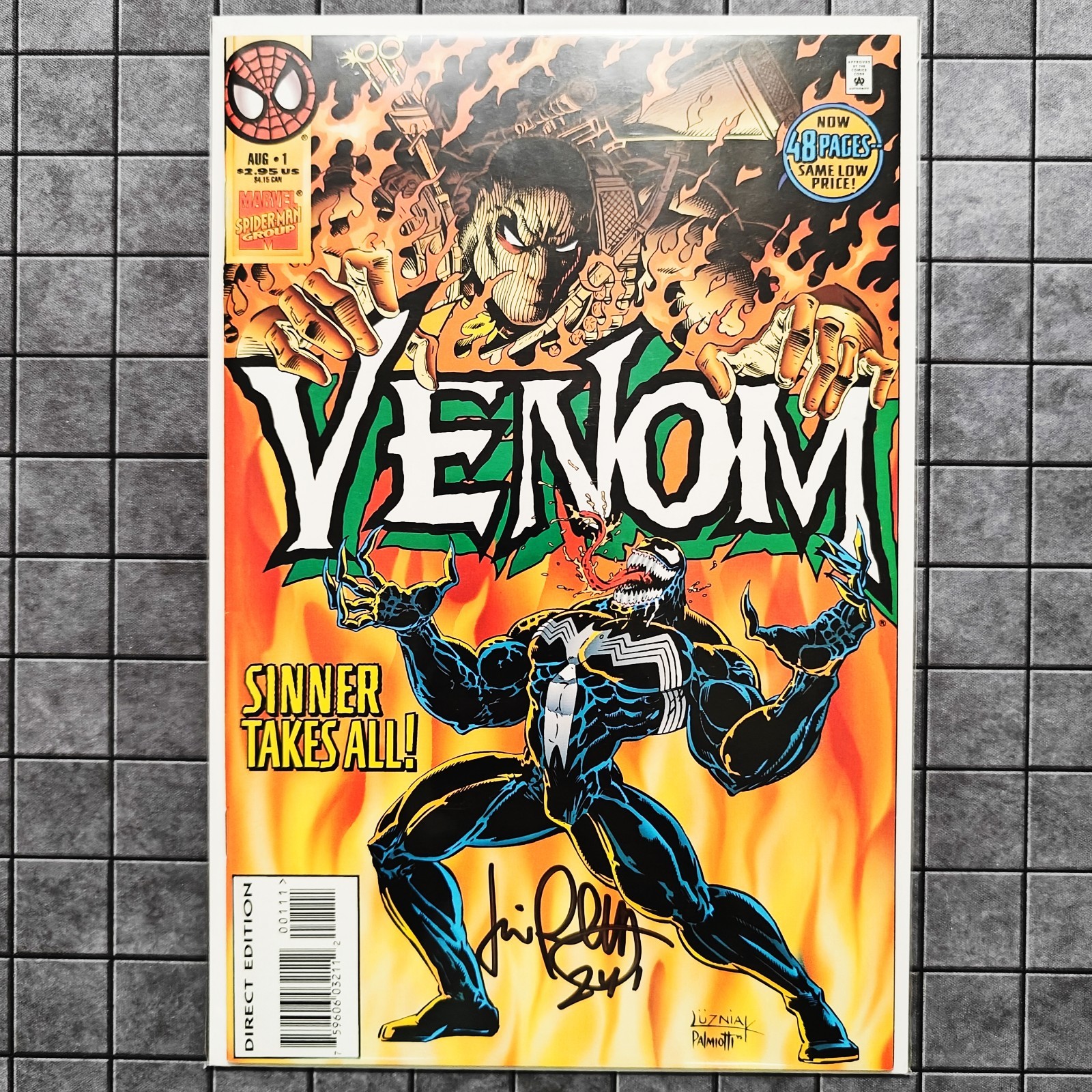 Venom: Sinner Takes All #1 - SIGNED by Jimmy Palmiotti - VF/NM