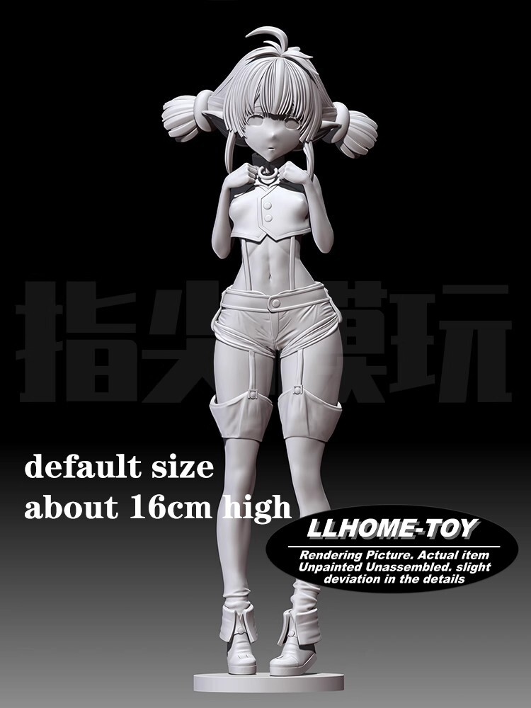 Anime sherry lovely shy girl standing Resin 3D Print GK Kit Figure Unpainted