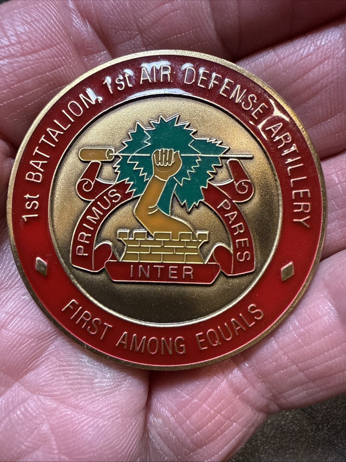 1st Battalion, 1st Air Defense Artillery First Among Equals Coin