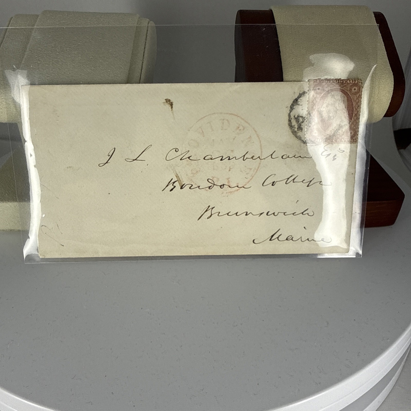 Joshua Chamberlain addresed envelope