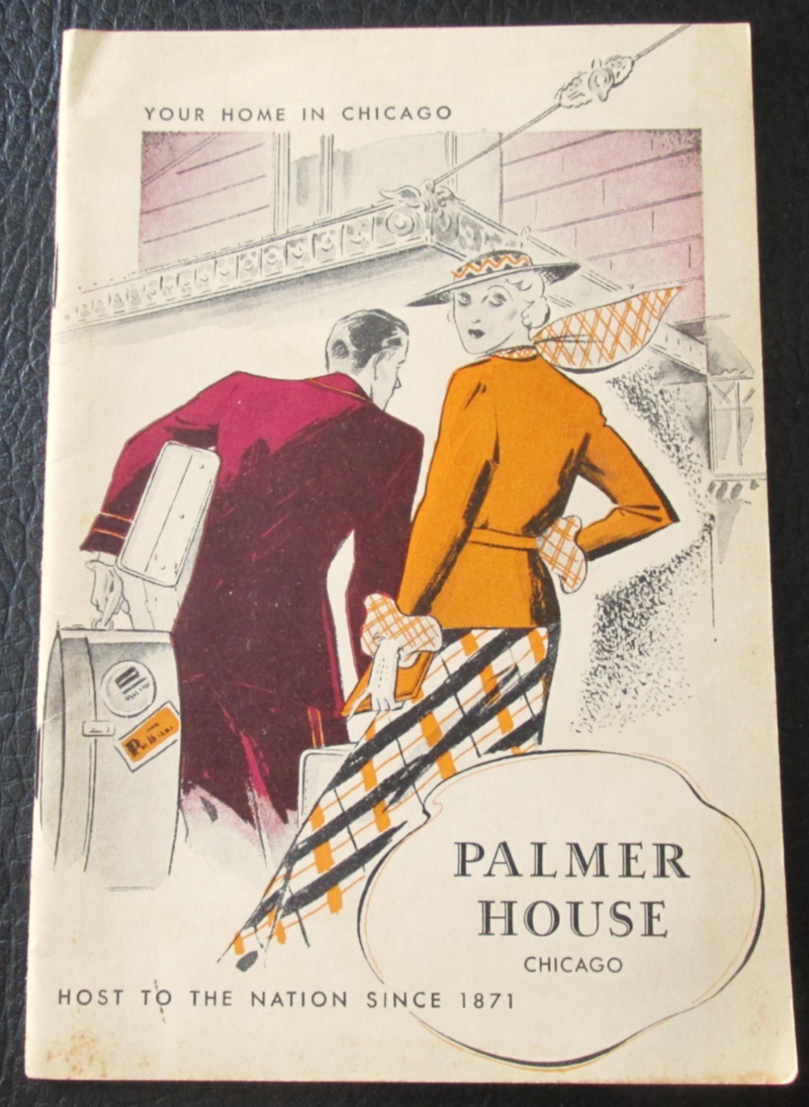 Beautiful Palmer House Hotel Chicago IL Advertising Booklet / Brochure w Rates Beautiful Palmer House Hotel Chicago IL Advertising Booklet / Brochure w Rates