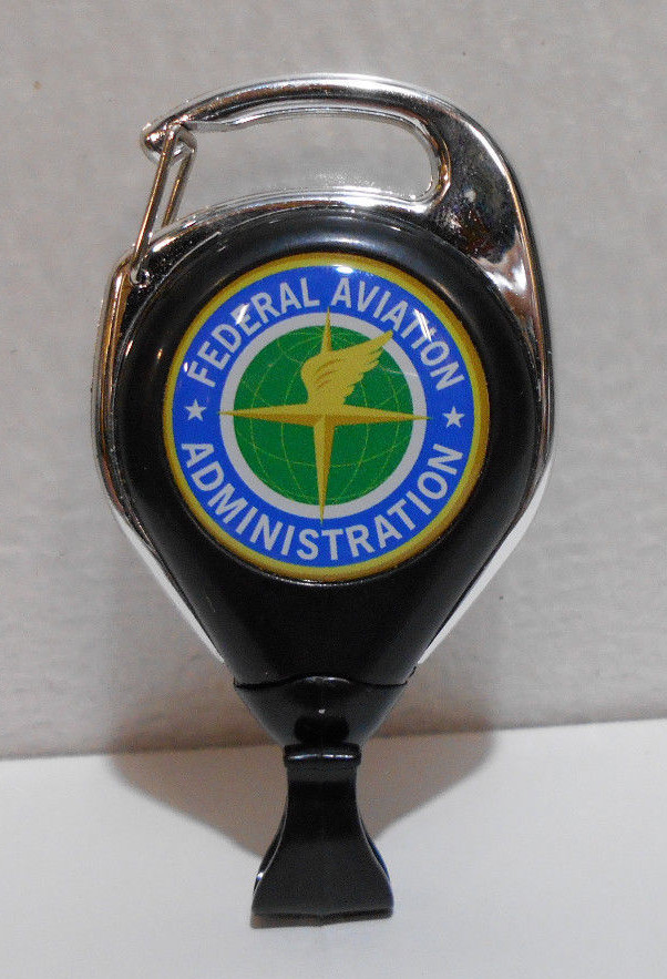 X2 New Federal Aviation Administration FAA ID Retractable Badge ID Holders