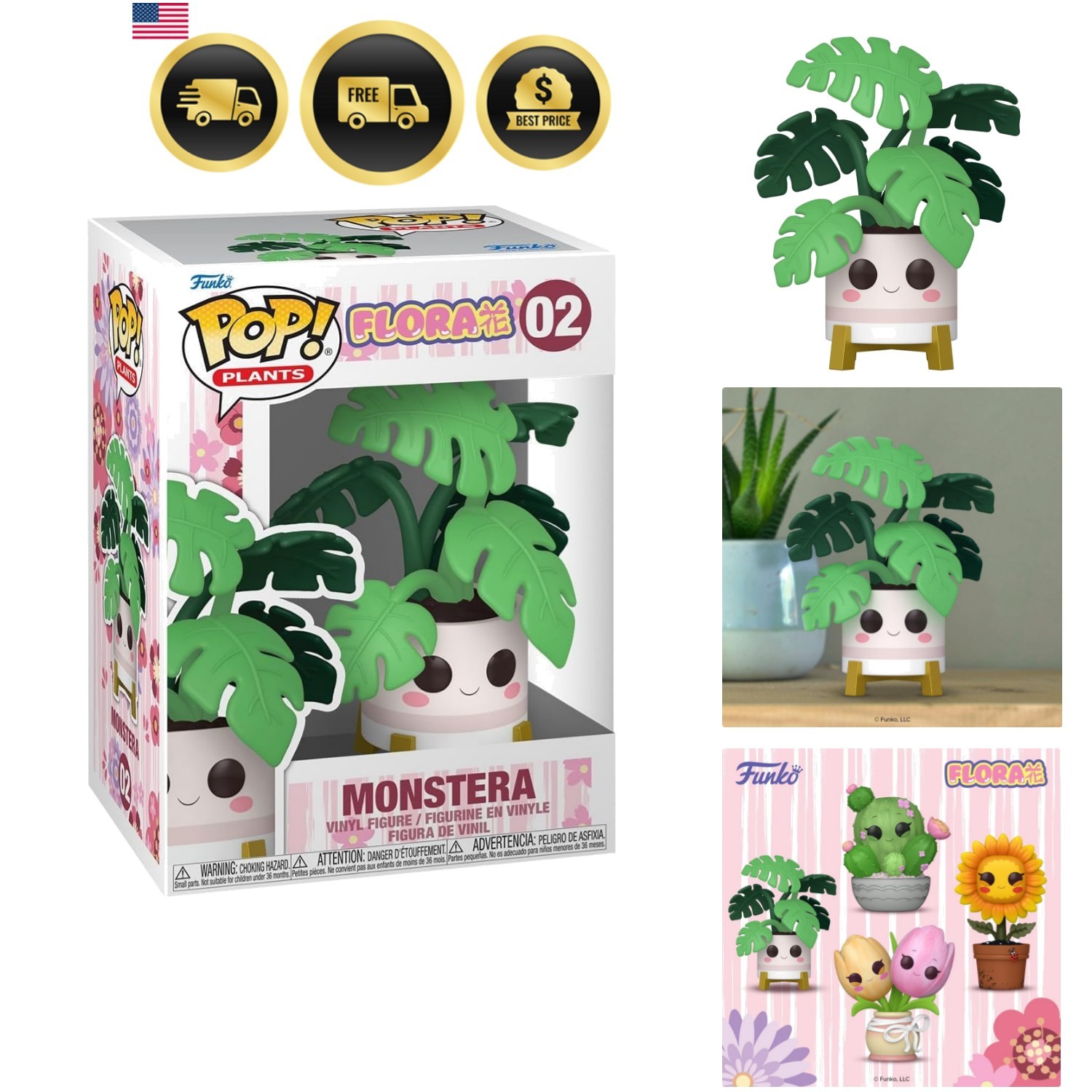 POP Home: Kawaii Rose Monstera Plant