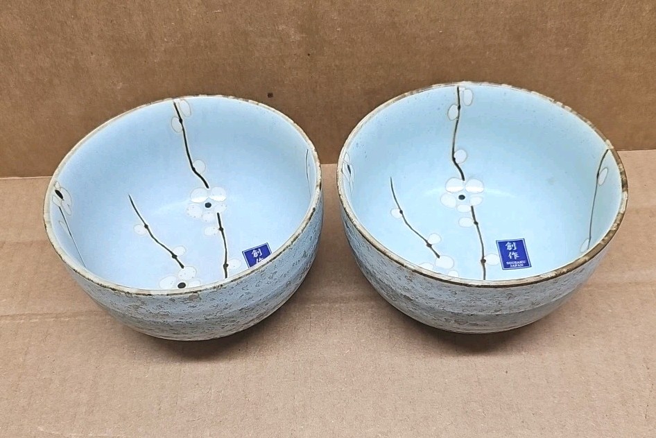 Lot of 2 Kafuh Sousaku Cherry Blossom Blue 5