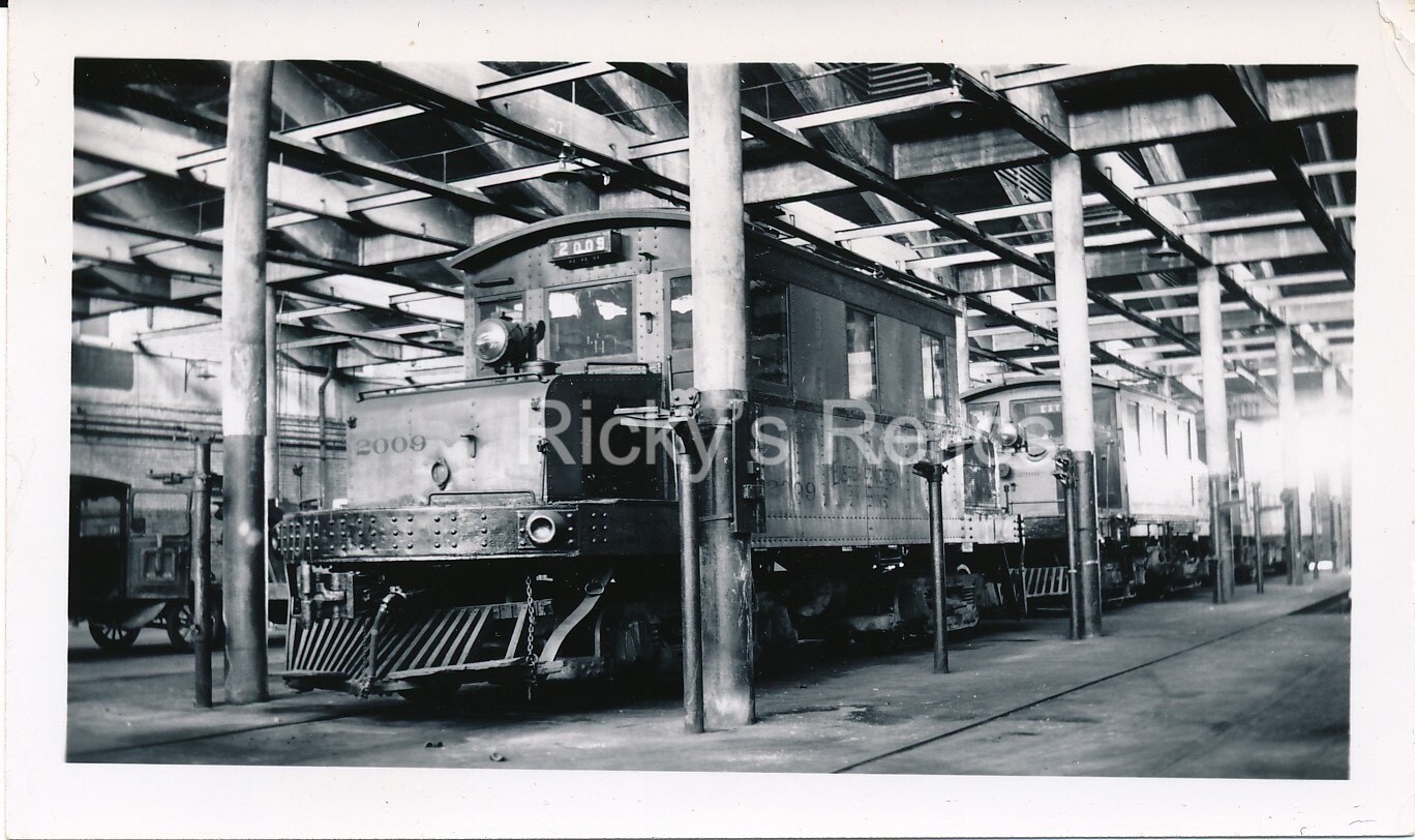 B&W Photo #2009 Detroit United RR 1920’s Steeplecab Shops MofW