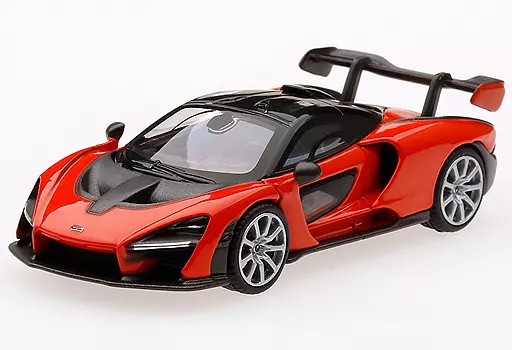 1/64 McLaren Senna Diecast Model Mira Orange Used MGT00018-L