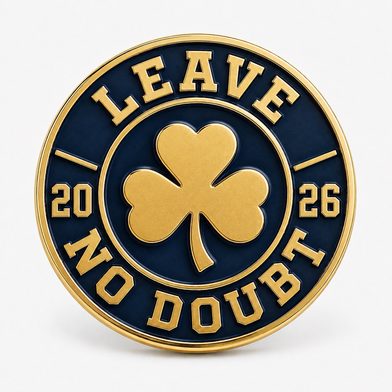 Leave No Doubt Notre Dame Themed Pin