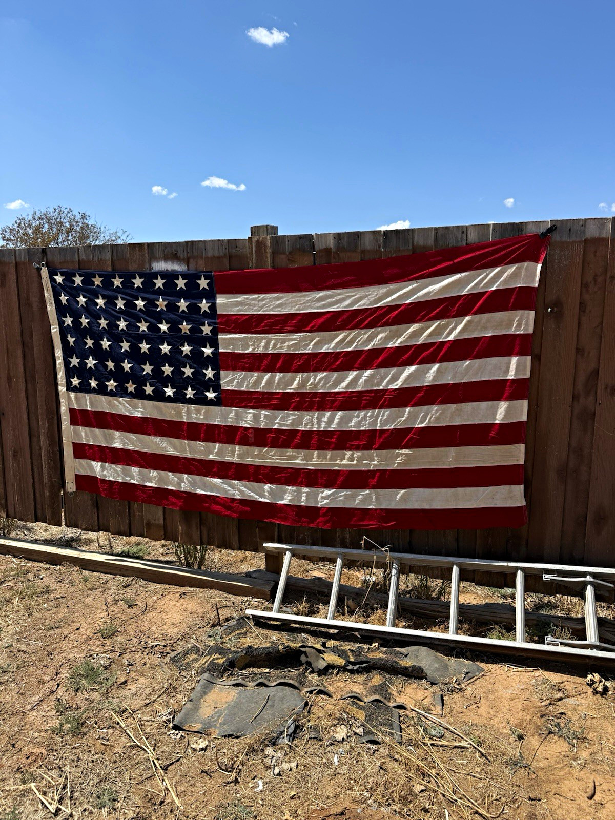 Vintage 48 Star US Flag Philadelphia Depot 1945 Stars & Stripes